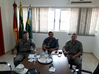 Reuniões com a Brigada Militar e com secretário do Estado discutem alternativas para segurança pública no município