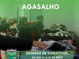 CAMPANHA DO AGASALHO: Entrega de donativos será realizada do dia 17 ao dia 21 de maio na sede do Cras Mãos Amigas