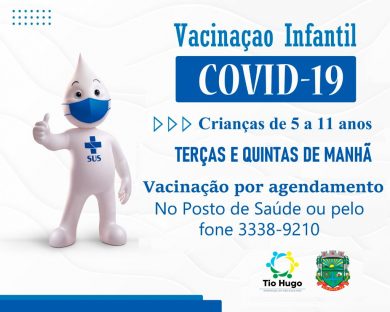 Todas as crianças de 5 a 11 anos poderão receber a vacina contra a Covid-19