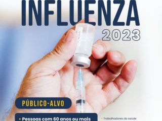 Vacinação contra a gripe Influenza foi iniciada nesta segunda-feira (10)